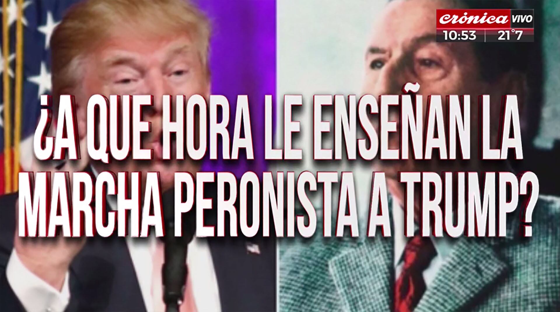 El show de placas de Crónica TV por el G20 en Buenos Aires
