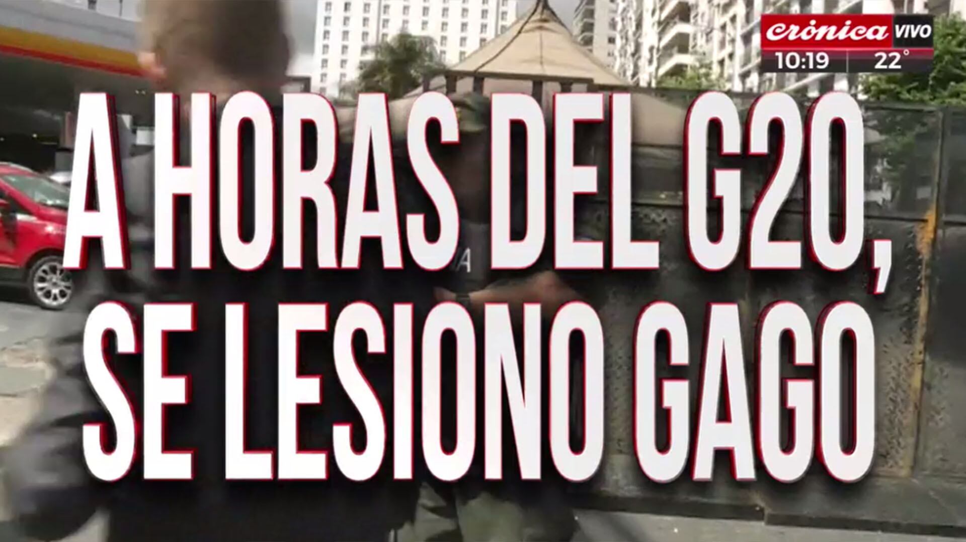 El show de placas de Crónica TV por el G20 en Buenos Aires