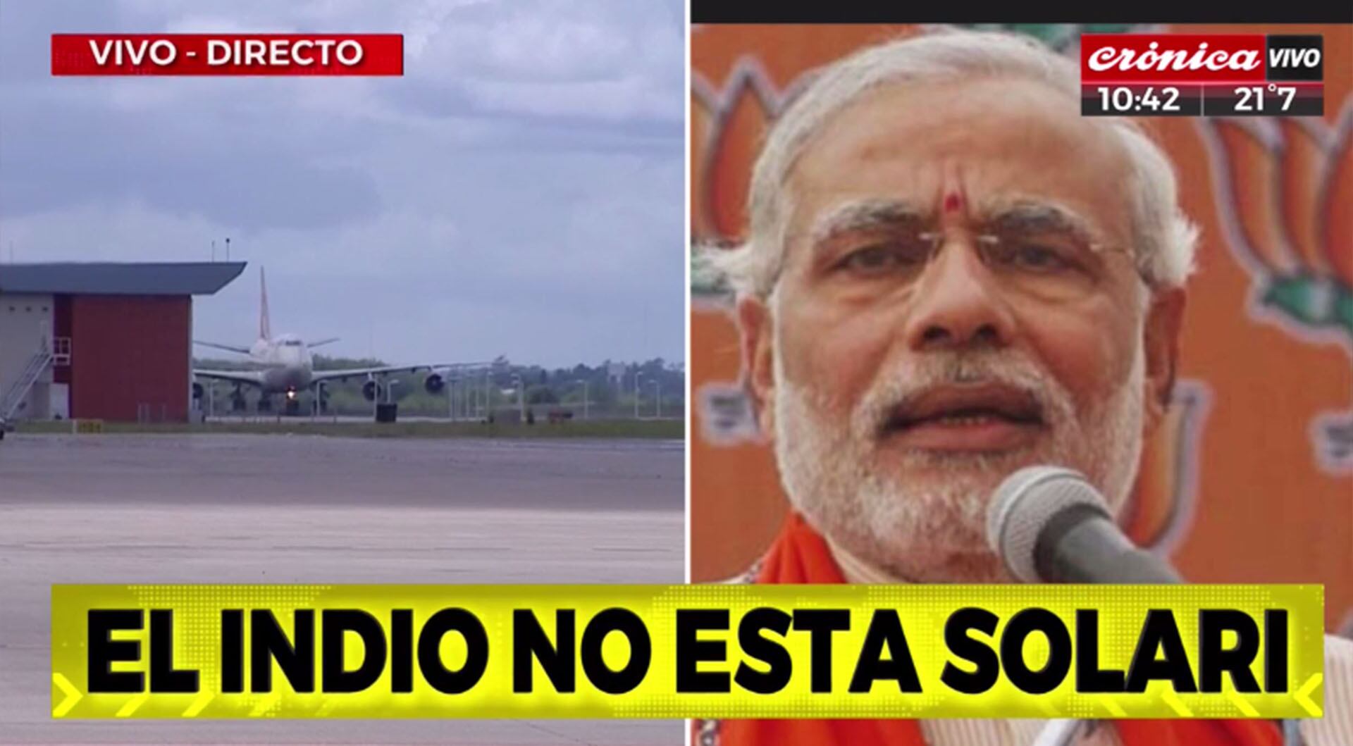 El show de placas de Crónica TV por el G20 en Buenos Aires
