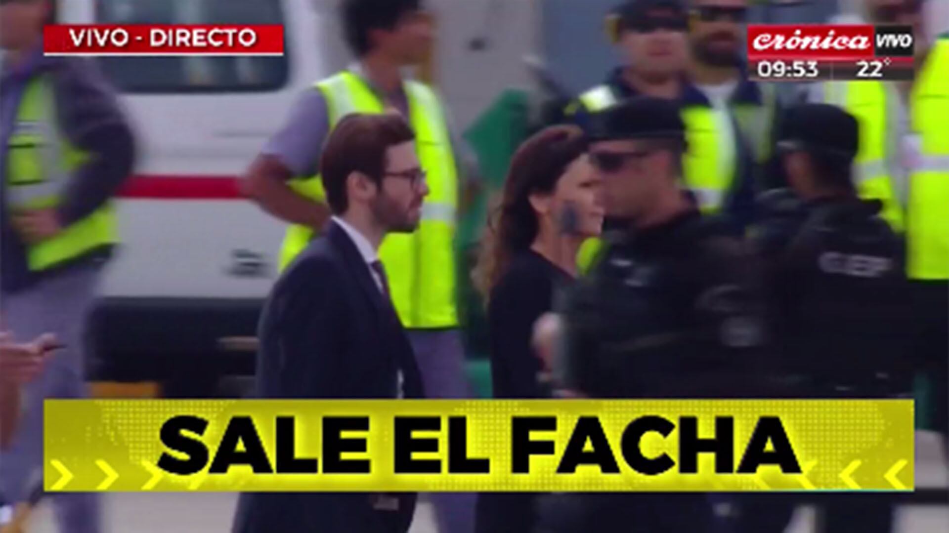 El show de placas de Crónica TV por el G20 en Buenos Aires