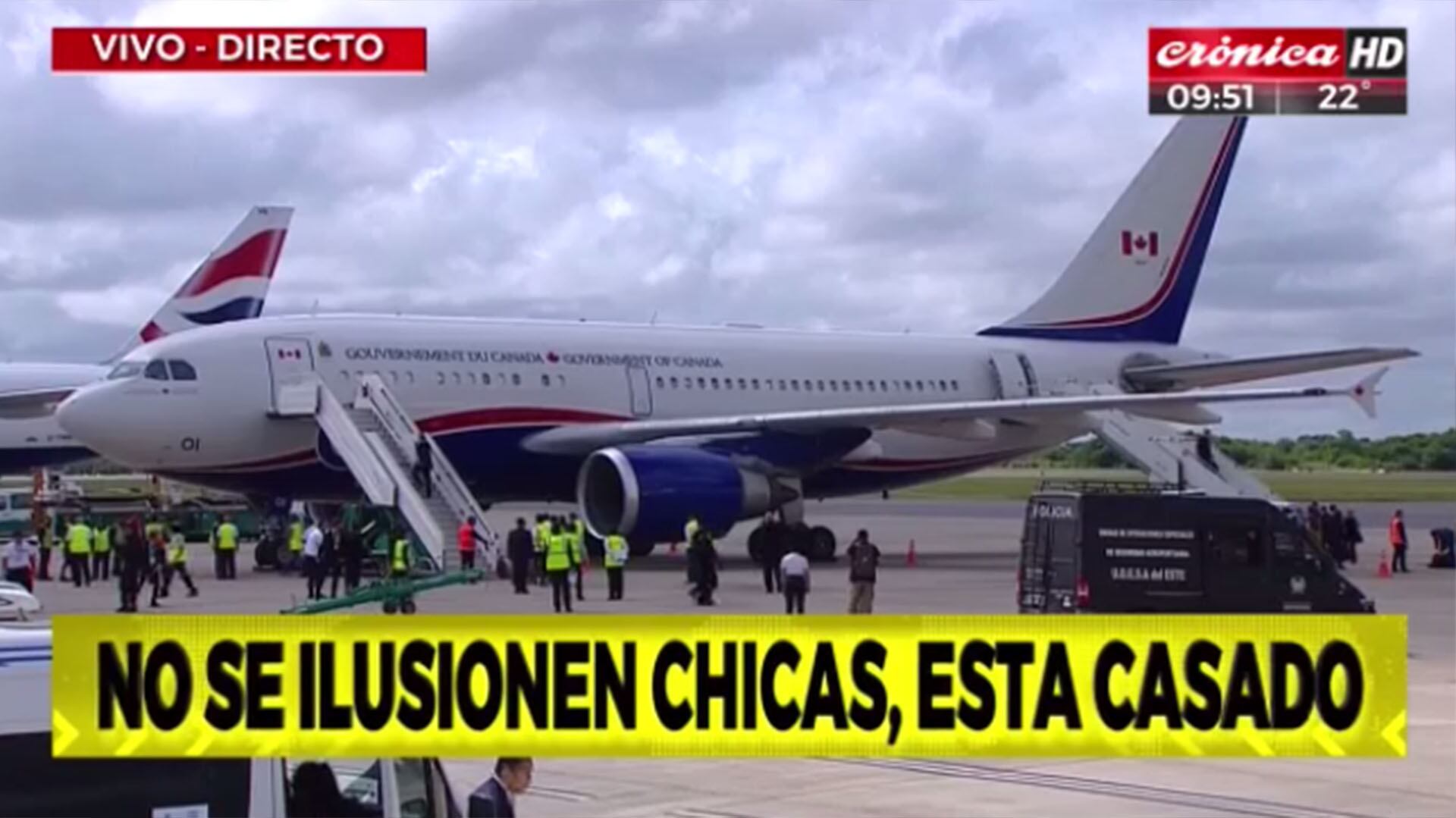 El show de placas de Crónica TV por el G20 en Buenos Aires