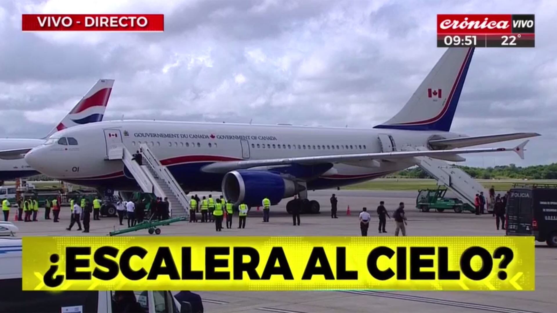 El show de placas de Crónica TV por el G20 en Buenos Aires