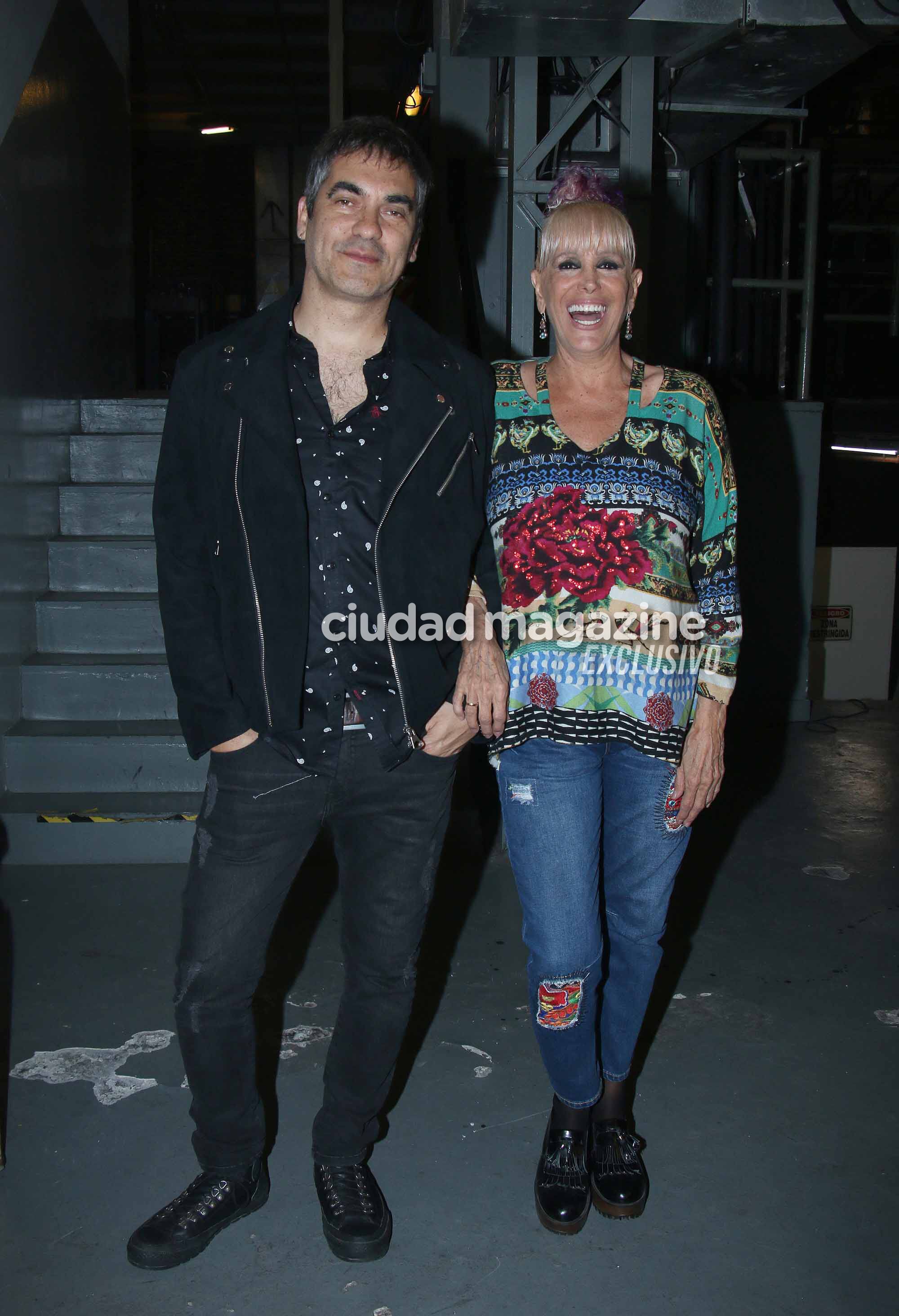 El show de Valeria Lynch y su pareja, Mariano Martínez de Attaque 77. Foto: Movilpress