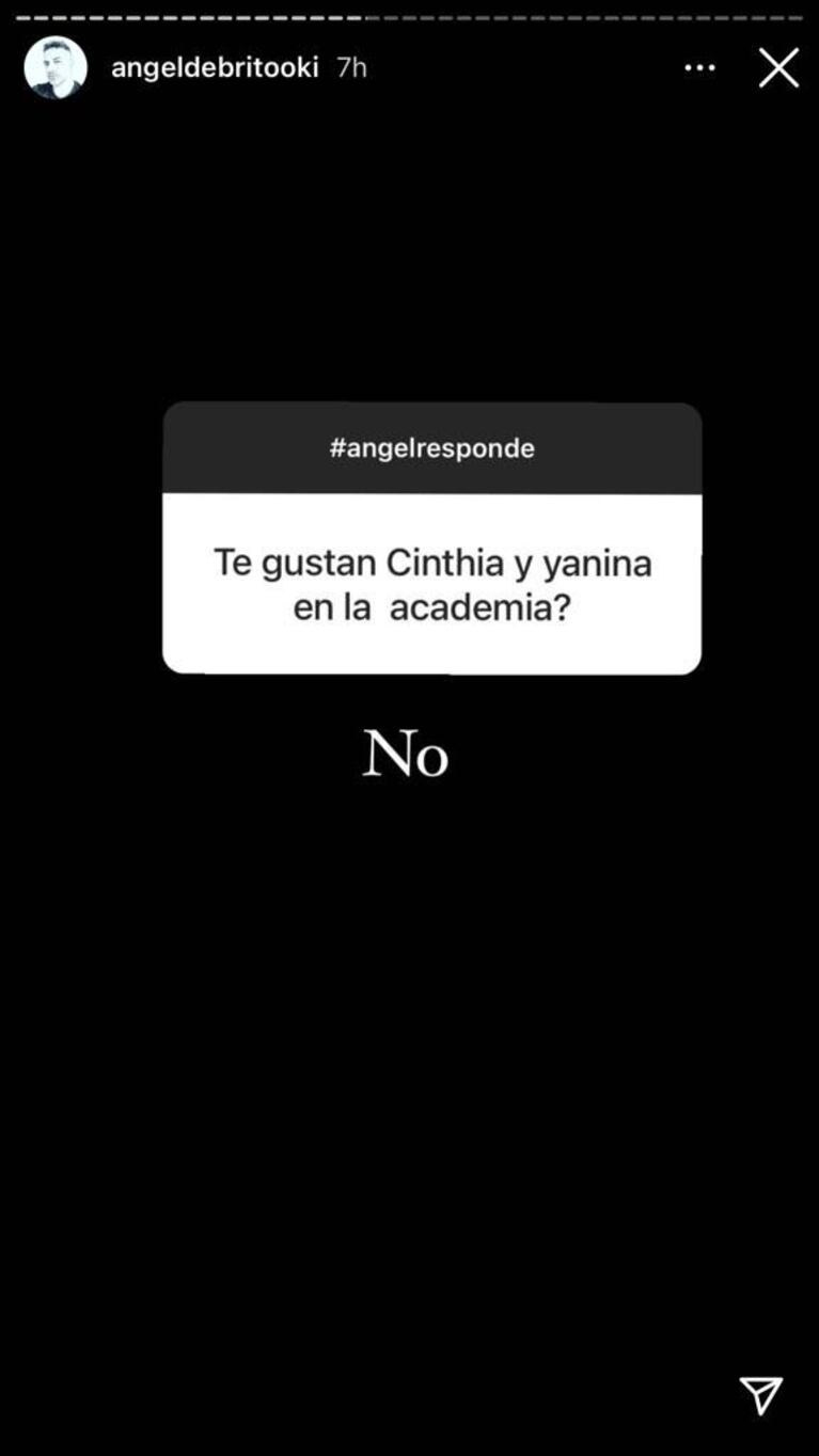 El sincericidio de Ángel de Brito sobre la posible incorporación de Cinthia Fernández y Yanina Latorre a La Academia: "No me gustan"