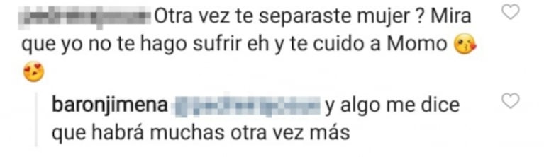 El sincericidio de Jimena Barón al hablar de sus separaciones: "Algo me dice que habrá muchas 'otra vez' más"