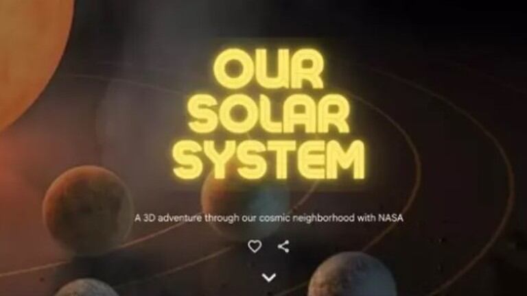 El sistema solar llega al buscador de Google con más de 60 modelos en 3D de planetas y satélites