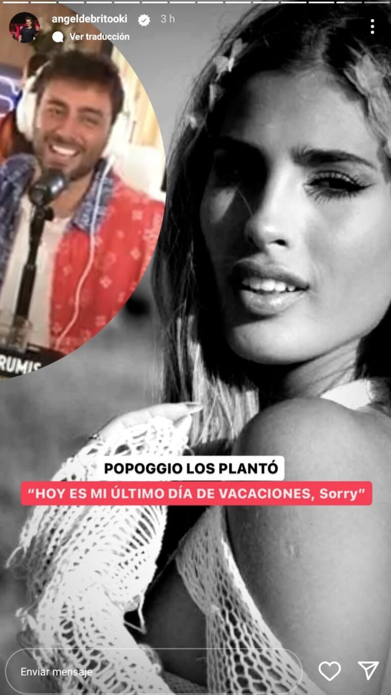 El sorprendente pedido de disculpas de Ángel de Brito a Julieta Poggio: “La verdad, no lo pensé”