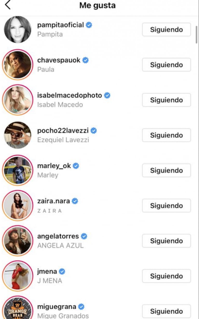 El sorpresivo ida y vuelta de Pampita con la China Suárez en las redes: se likearon las fotos de sus hijos 