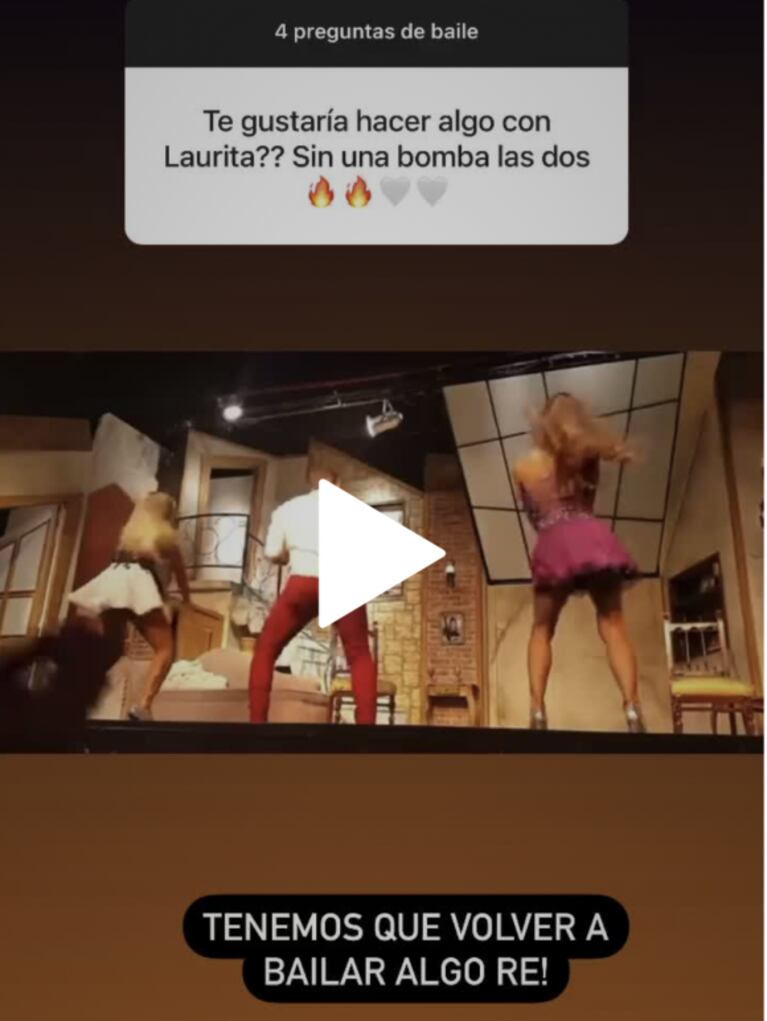 El sorpresivo posteo que Lourdes Sánchez le dedicó a Laurita Fernández: "Tenemos que volver a bailar"