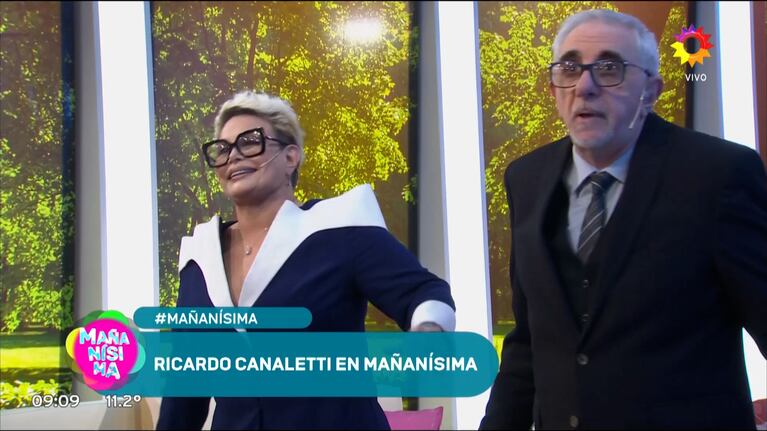 El sorpresivo reclamo de Ricardo Canaletti a Carmen Barbieri en el debut de su programa: “Tengo una queja”