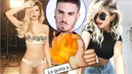 El sugerente "me gusta" de una famosa estrella internacional a una foto de Laurita Fernández en ropa interior (Fotos: Instagram y Web)