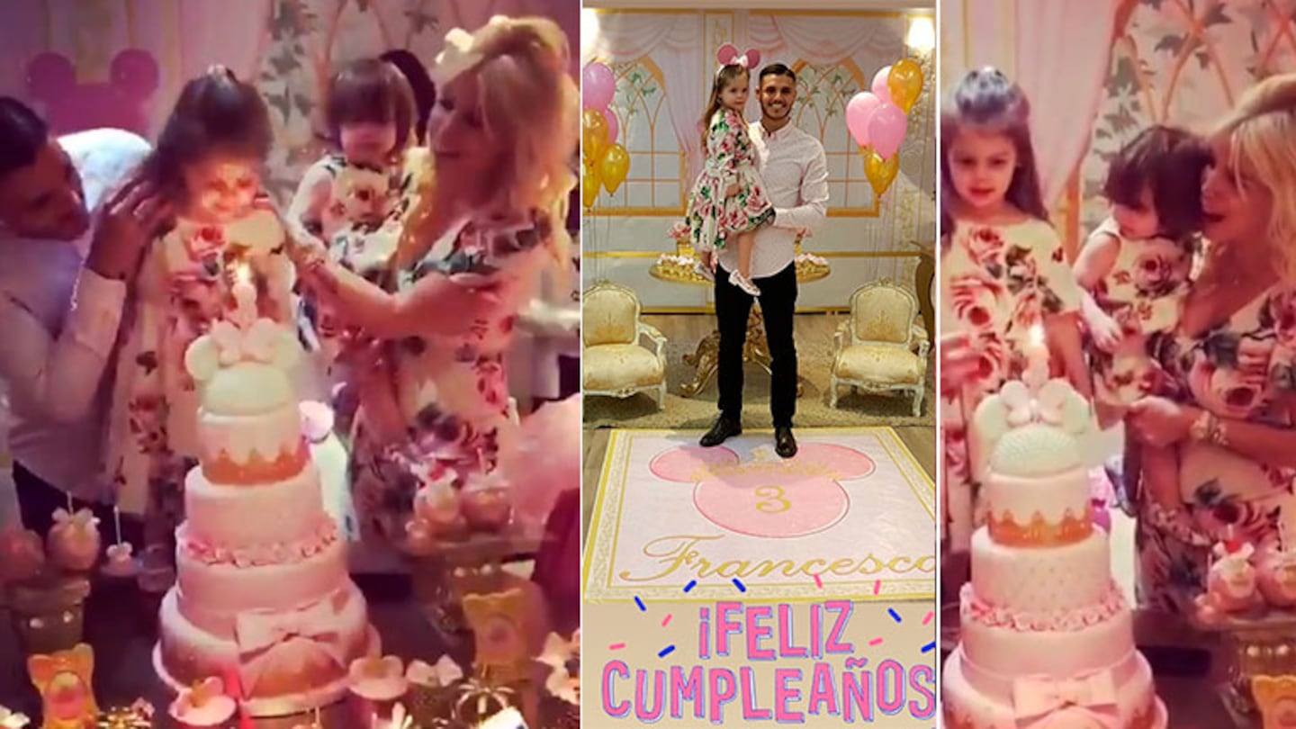 El súper cumpleaños de Francesca, la hija de Wanda Nara y Mauro Icardi