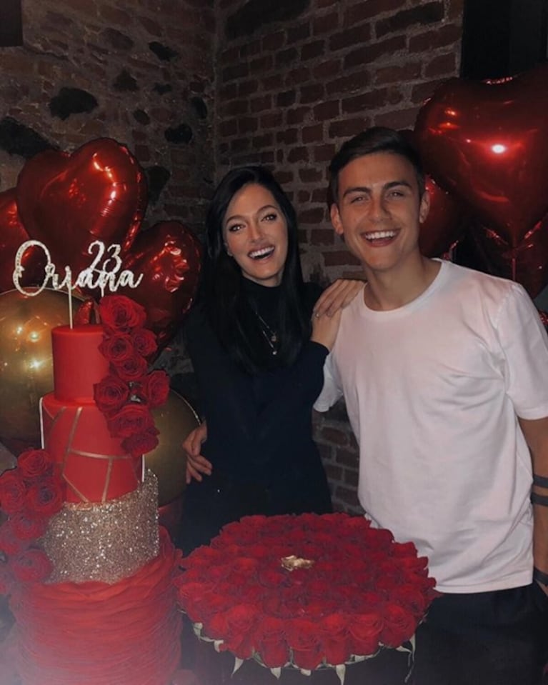 El súper festejo sorpresa que Paulo Dybala le organizó a Oriana Sabatini por su cumpleaños en Turín