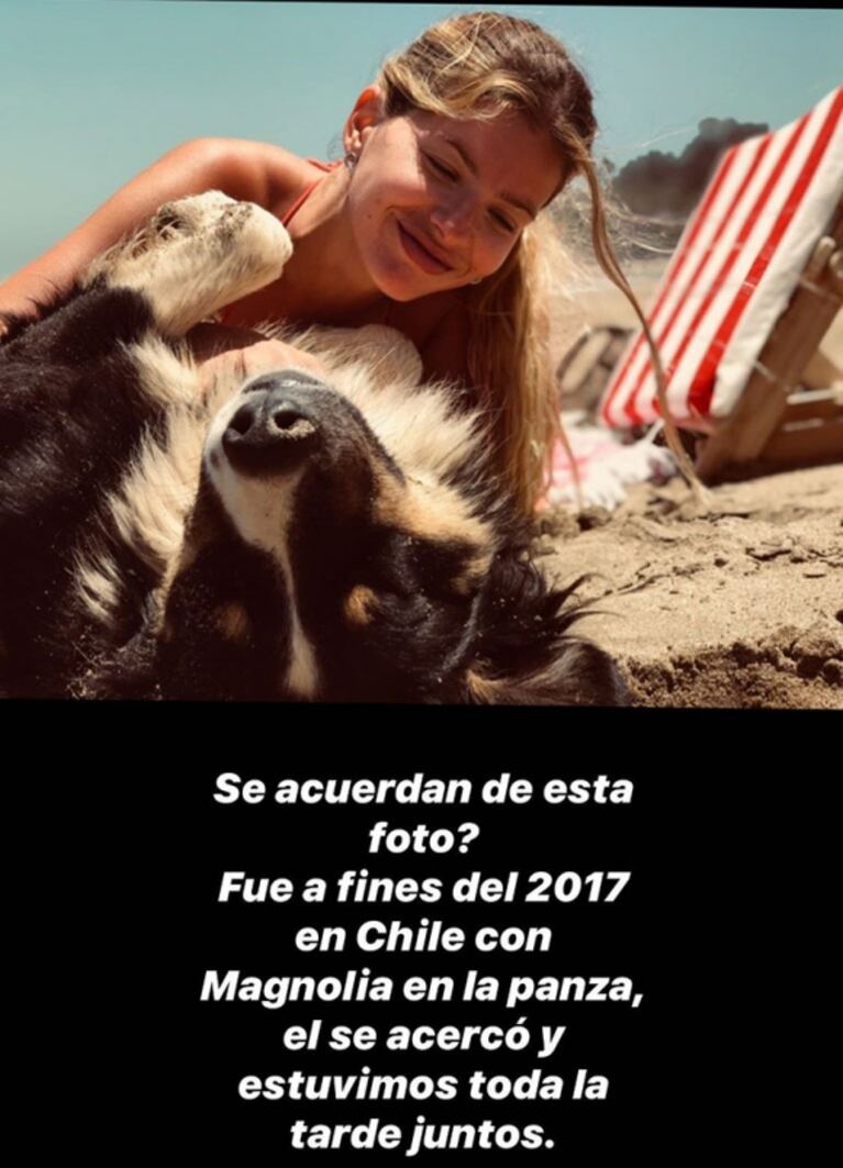El súper llamativo posteo de la China Suárez desde la playa en medio de los rumores de embarazo