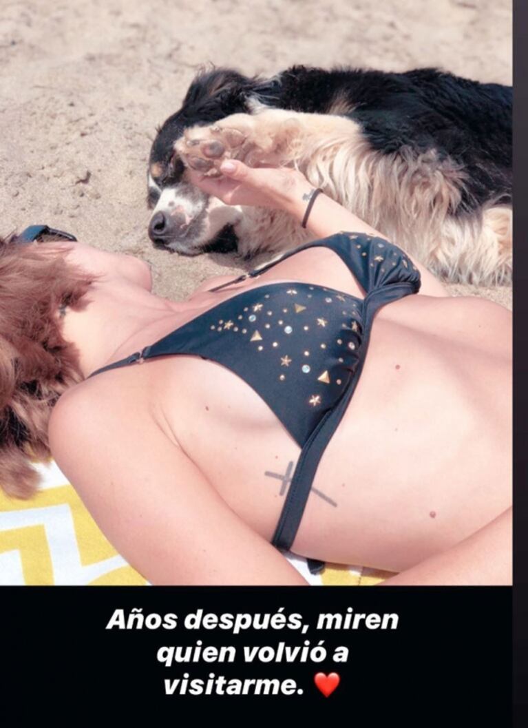 El súper llamativo posteo de la China Suárez desde la playa en medio de los rumores de embarazo
