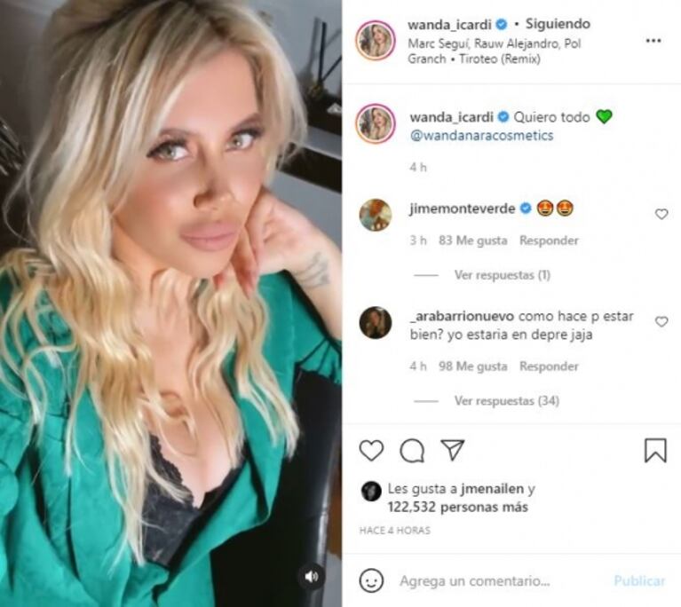 El suspicaz posteo de Wanda Nara que podría adelantar su desenlace con Mauro Icardi: "Olvidarte no será una tarea simple"