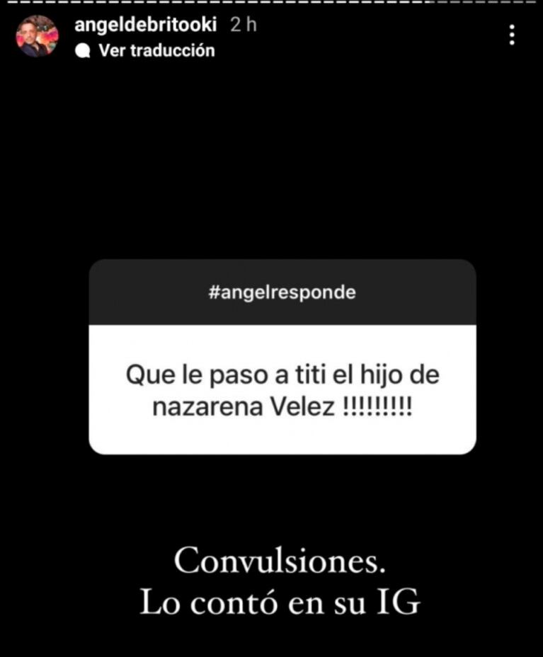 El susto de Nazarena Vélez tras la descompensación de su hijo Thiago en pleno vuelo: "Pasamos un momento complicado"