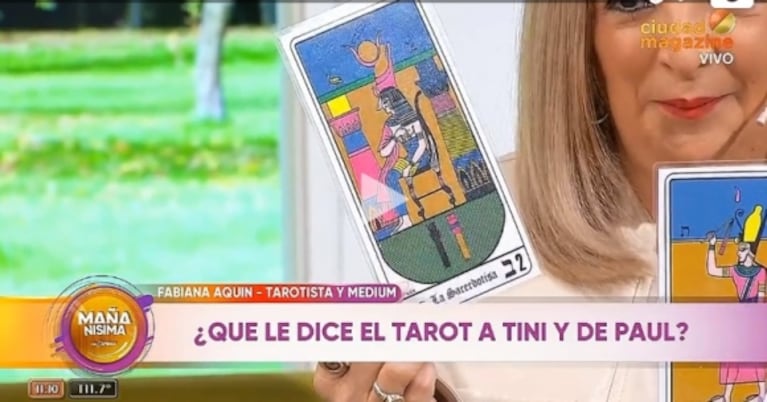 El tarot de Tini Stoessel y Rodrigo de Paul lanzó una bomba: "Me sale un embarazo"