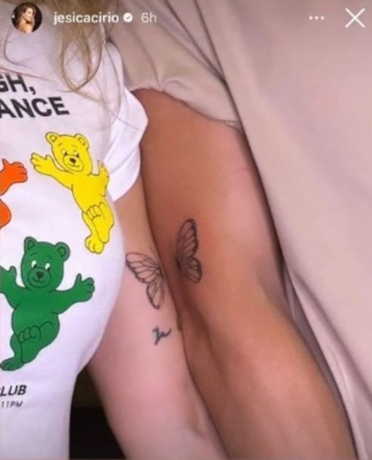 El tatuaje de Jésica Cirio y Elías Piccirillo.
