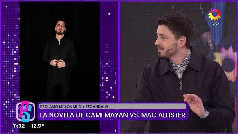 El tenso momento entre Pampito y Cami Mayan en el BAFWEEK (Foto: captura de eltrece).