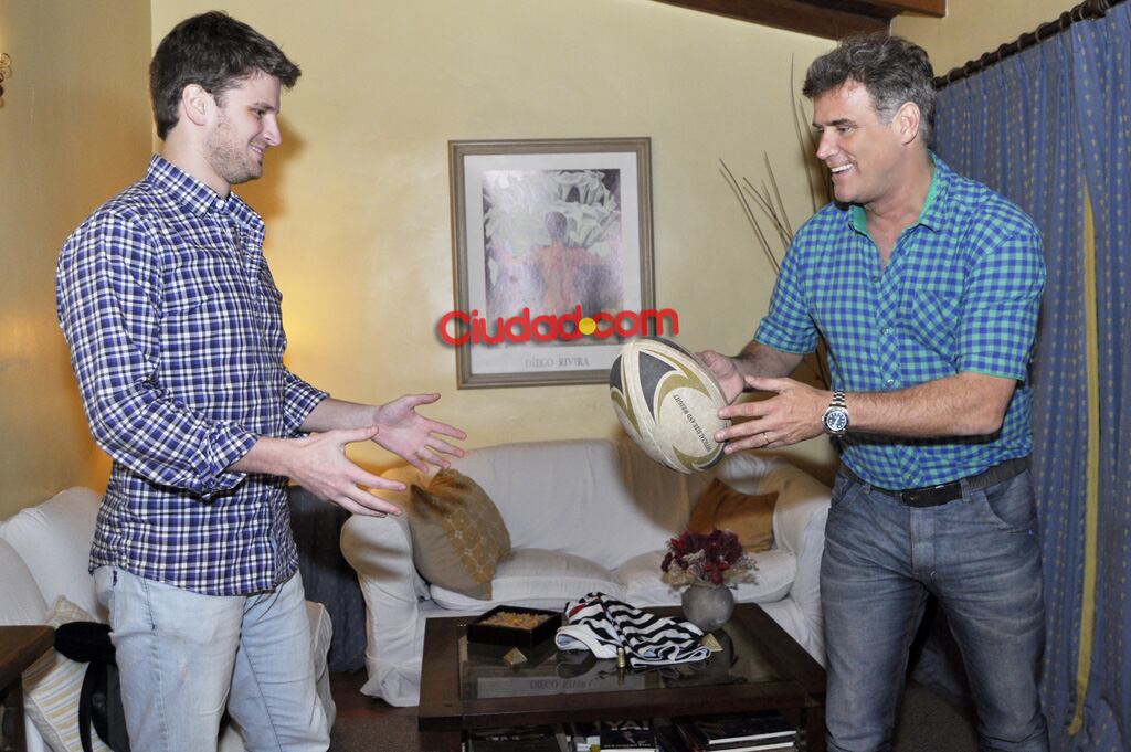 El Teto Medina y su hijo Juan Cruz comparten la pasión por el rugby. (Foto: Jennifer Rubio-Ciudad.com)