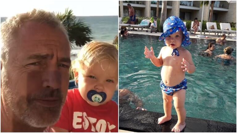 El tierno álbum de fotos de Marley en Tulum en el cumplemes de Mirko: Nos fuimos unos días de vacaciones a festejarlo