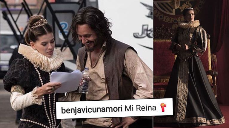 El tierno comentario de Vicuña a China Suárez en una foto en pleno backstage: Mi reina