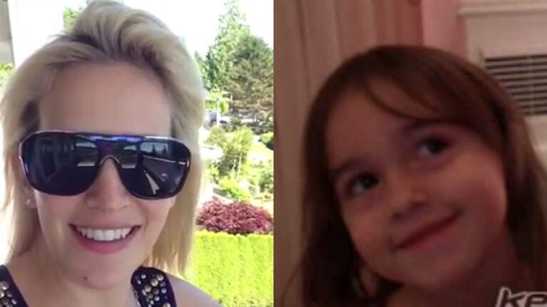 El tierno cruce tuitero entre Luisana Lopilato y Antonia, la hija de Verónica Lozano (Foto: captura de video).
