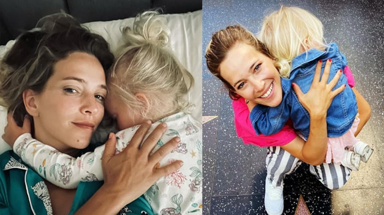 El tierno despertar de Luisana Lopilato junto a su hija Vida.