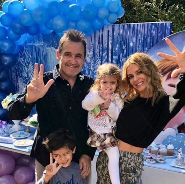 El tierno festejo a puro Frozen de Joaquina, la hija de Álvaro Navia y Vanina Escudero