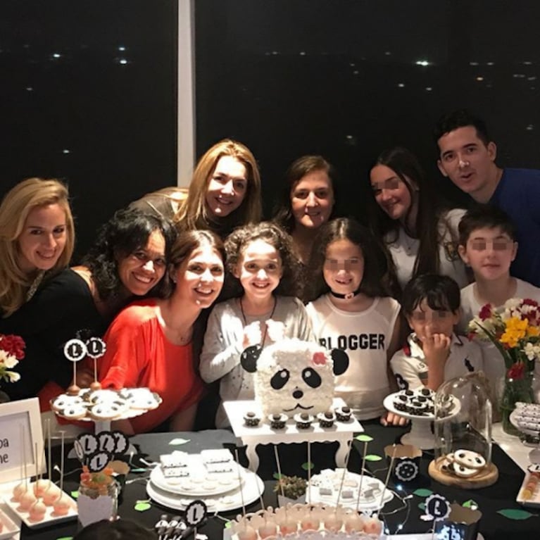 El tierno festejo de cumple de la hija de Pamela David: ambientación de pandas y pijamada con amigas