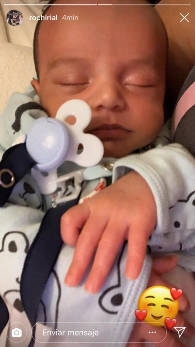 El tierno gesto de Rocío Rial con su sobrino Francesco, el hijo de More