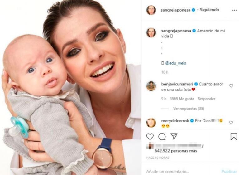 El tierno mensaje de Benjamín Vicuña a China Suárez, tras presentar a Amancio: "Cuánto amor en una sola foto"