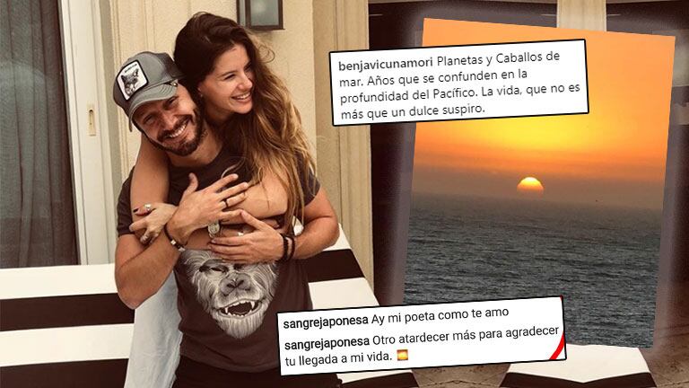 El tierno mensaje de China Suárez a Vicuña: Otro atardecer más para agradecer tu llegada a mi vida