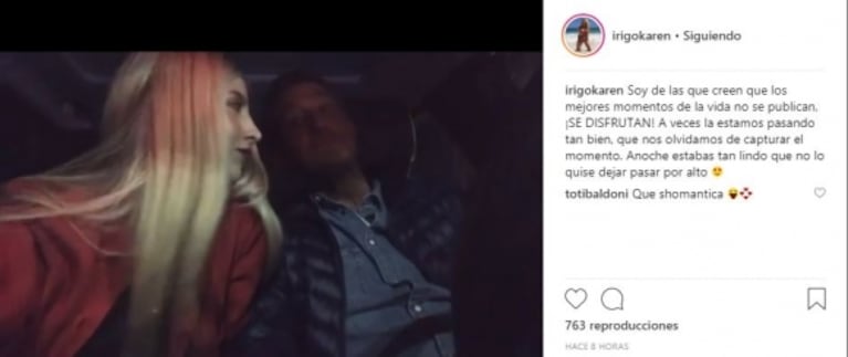 El tierno mensaje de la joven novia del escribano de ShowMatch: "Anoche estabas tan lindo que no lo quise dejar pasar por alto"