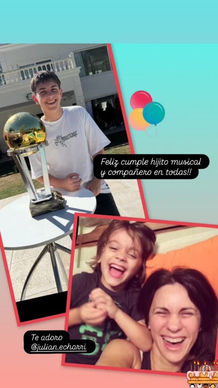 El tierno mensaje de Nancy Dupláa a su hijo Julián en un día especial. Crédito: Instagram