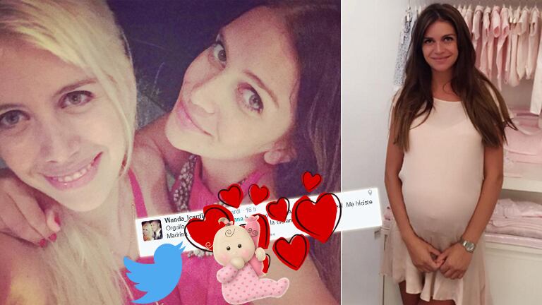 El tierno mensaje de Wanda Nara tras el nacimiento de la hija de Zaira:" Me hiciste madrina y sentir ese amor que traspasa la distancia"