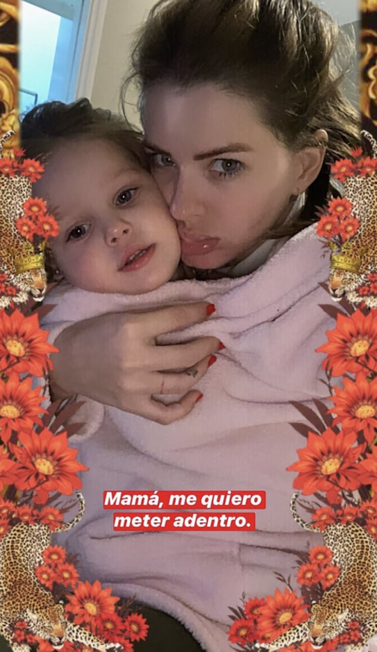 El tierno pedido de Magnolia a China Suárez, ¿celosa por su embarazo?: "Mamá, me quiero meter adentro"