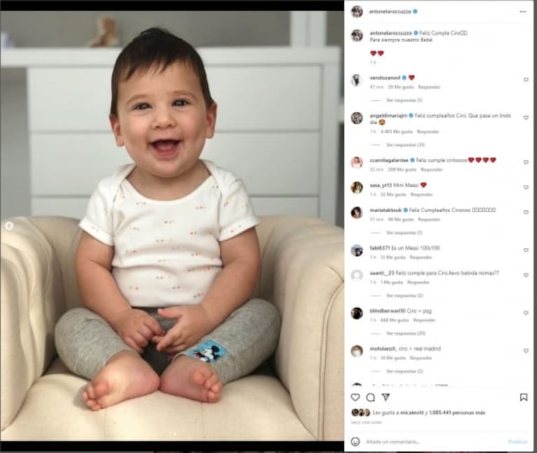 El tierno saludo de Antonela Roccuzzo a Ciro Messi por su cumpleaños: "Para siempre nuestro bebé"