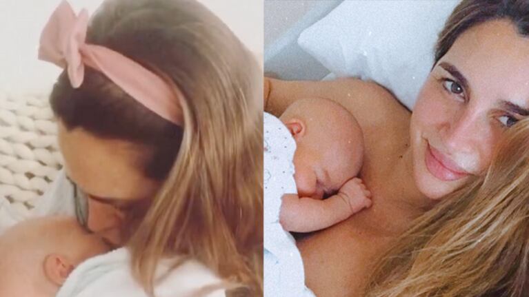El tierno video de Belén Francese dándole besos a su bebito.