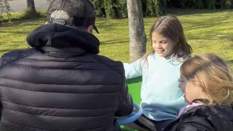 El tierno video de Mauro, Isabella y Francesca Icardi haciendo el aguante a Wanda Nara