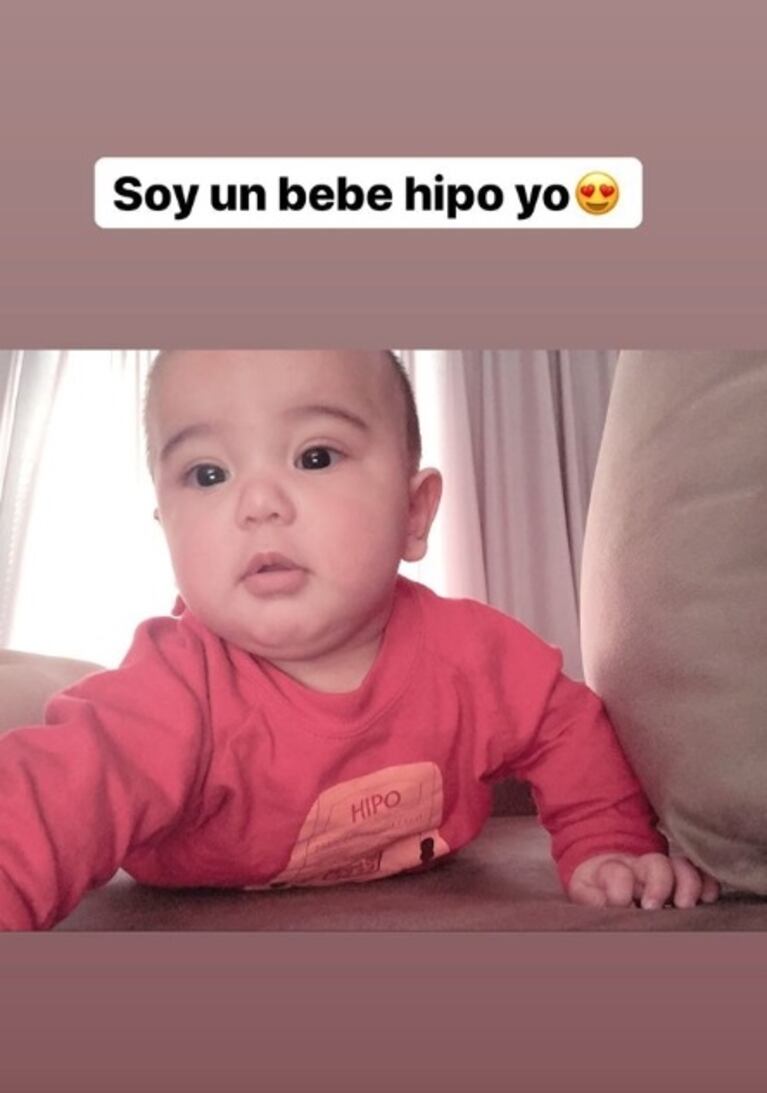 El tierno video del bebé de Morena Rial, a pura risa mientras juega