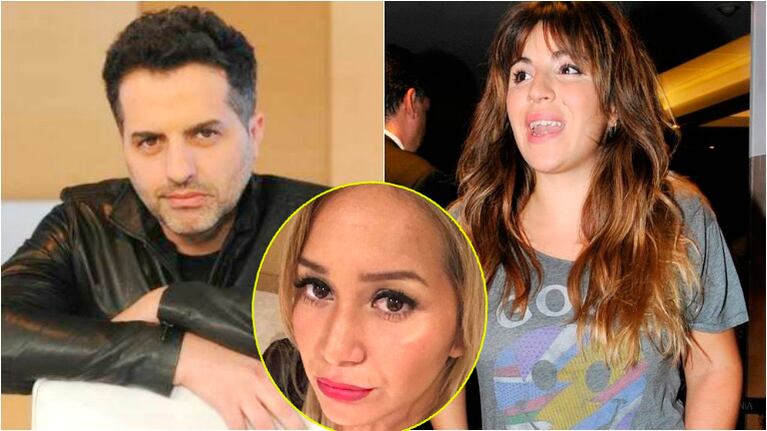El tremendo palito de Ángel de De Brito a Giannina Maradona (Fotos: Web)