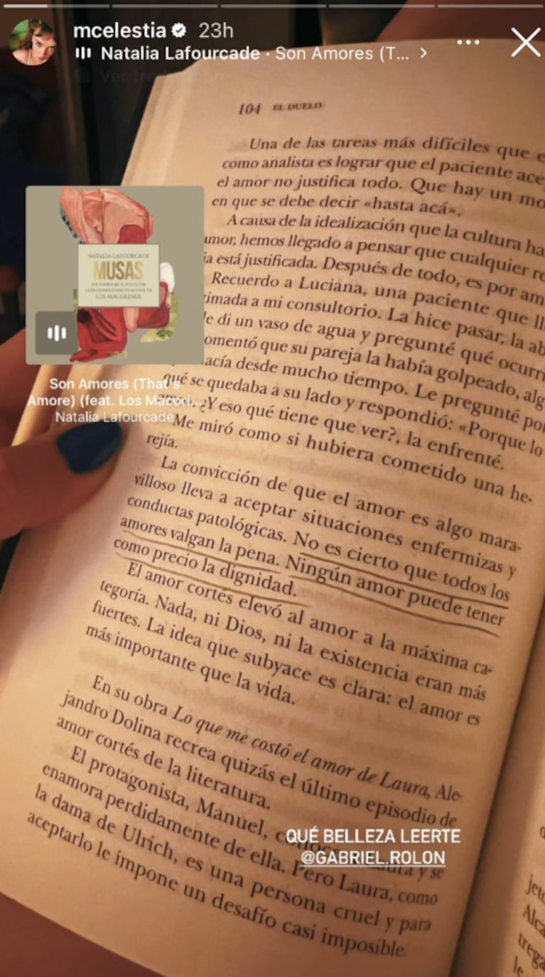 El tremendo posteo de Celeste Cid en medio del rumor de separación de Abril Sosa