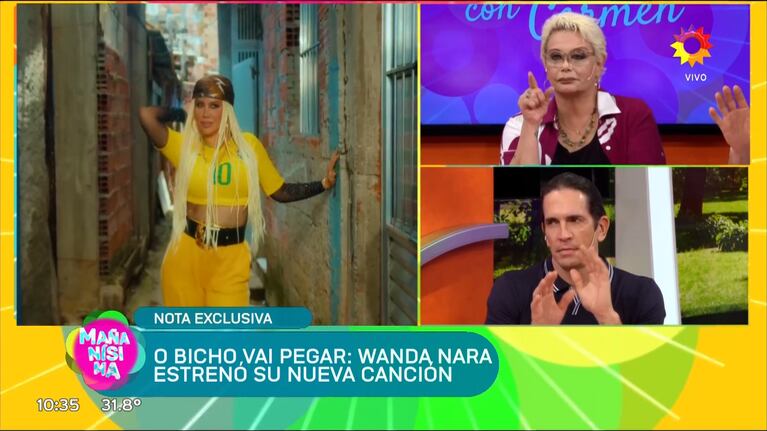 El tremendo sincericidio de Diego Ramos sobre Wanda Nara tras escucharla cantar: “Ella no…”