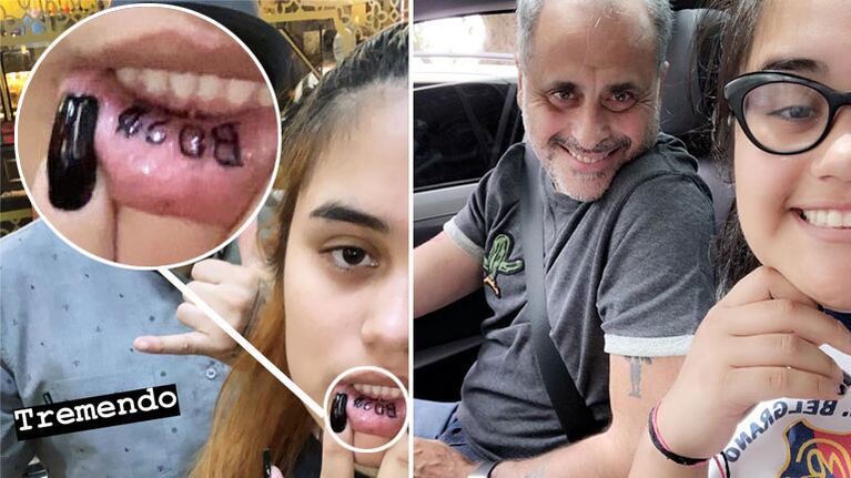 El “tremendo” tatuaje extremo de Rocío, la hija menor de Jorge Rial