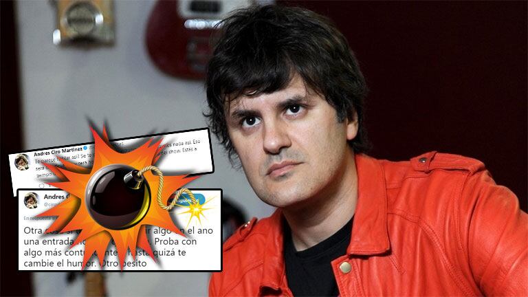 El tremendo y desubicado tweet de Andrés Ciro Martínez a una furiosa fan que lo increpó por la reprogramación de un...
