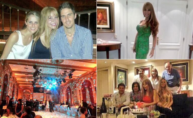 El triple festejo de cumpleaños de Graciela Alfano (Foto: Twitter)