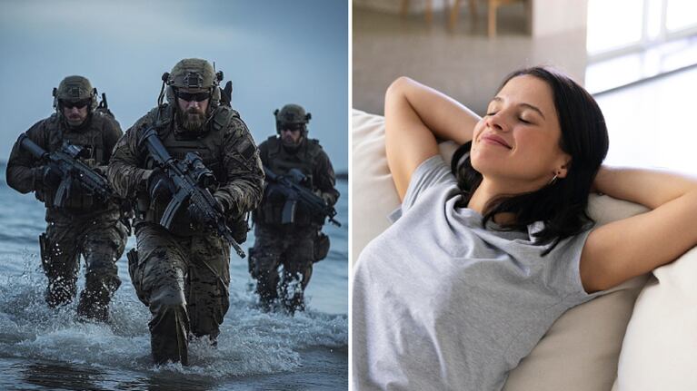 El truco de la siesta de los Navy Seals se puede aplicar fácilmente en casa. Foto: Montaje