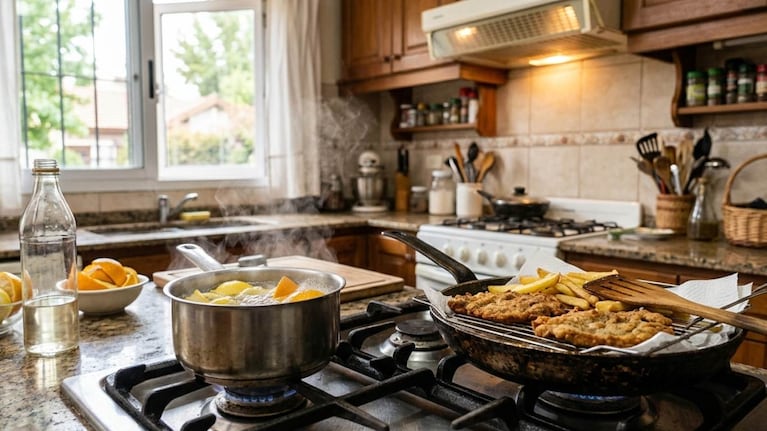 El truco del vinagre neutraliza malos olores en la cocina. Foto: IA